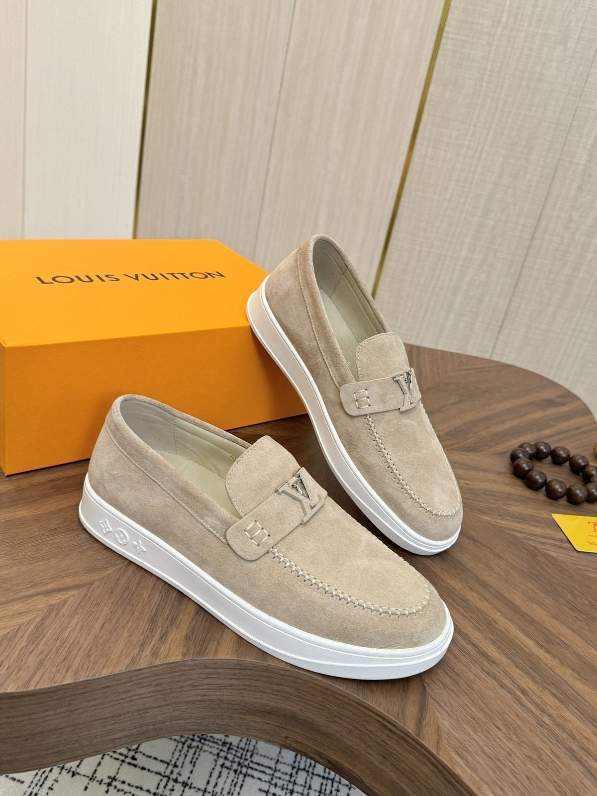Louis Vuitton Textured Slip-On Sneakers